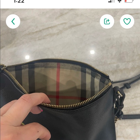 Black Burberry with Gold Chain - Picture 2 of 3